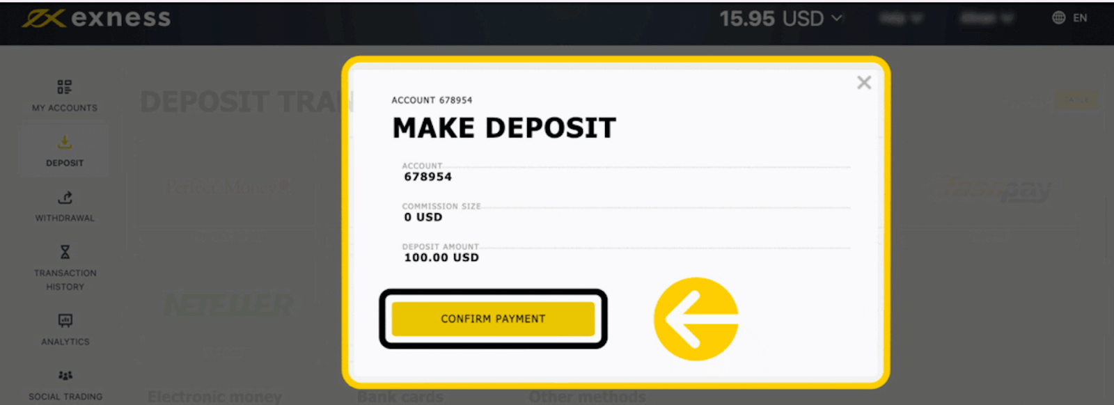 Exness Deposit and Withdraw Money in Bangladesh