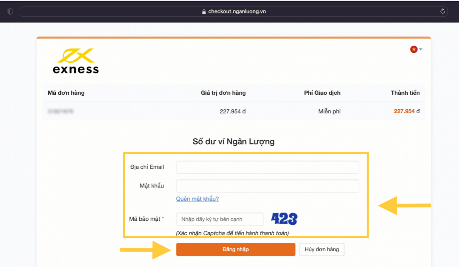 Exness Deposit and Withdraw Money in Vietnam