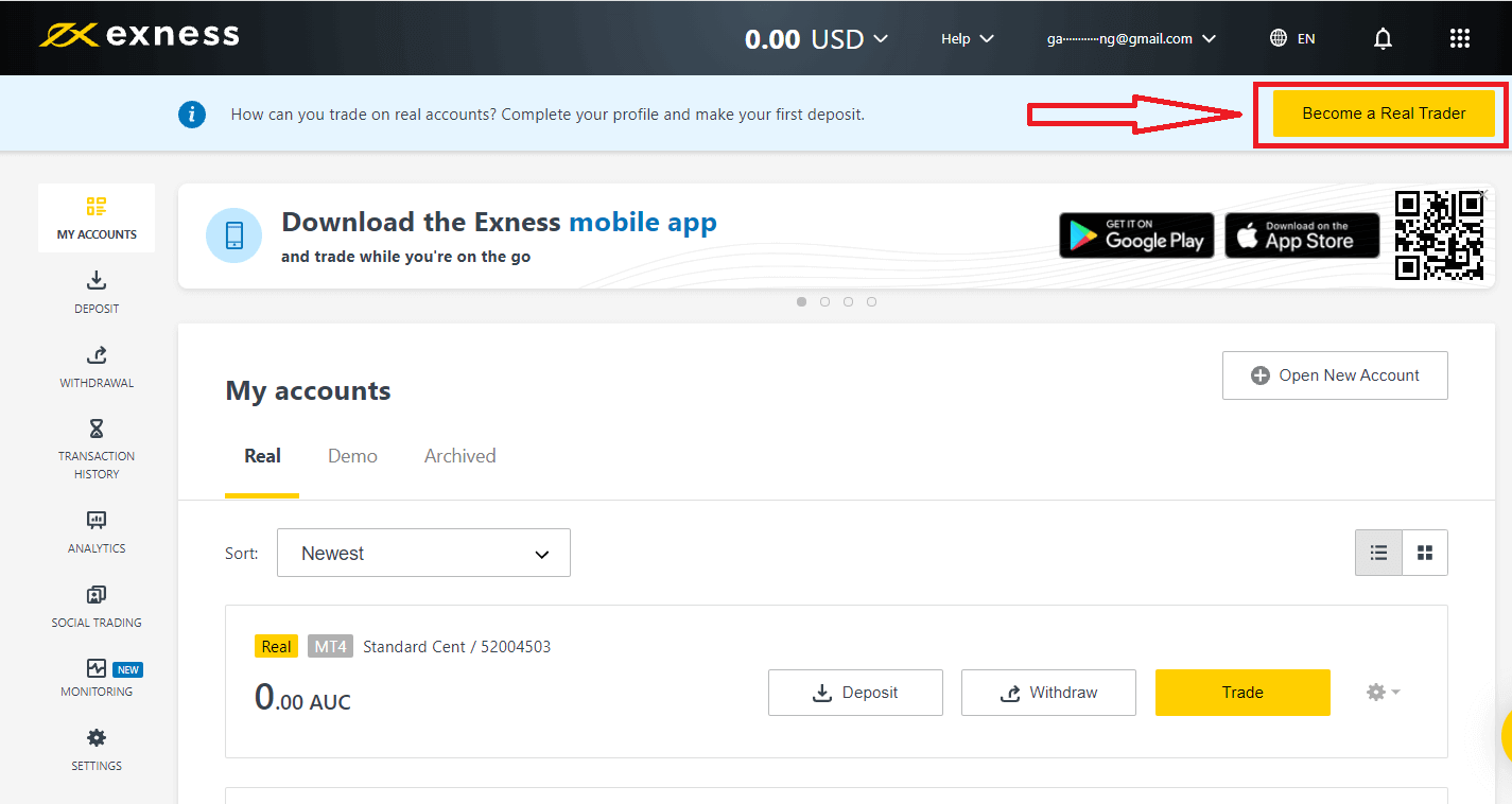 How to Login and Verify Account on Exness