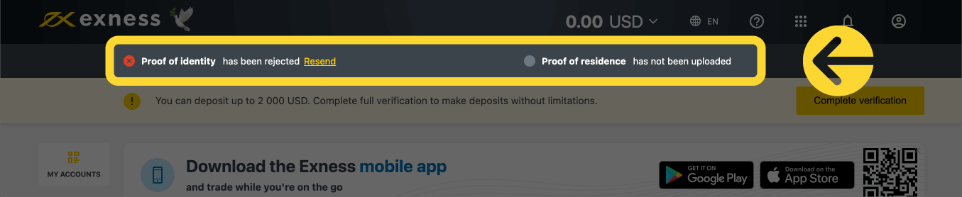 How to Login and Verify Account on Exness