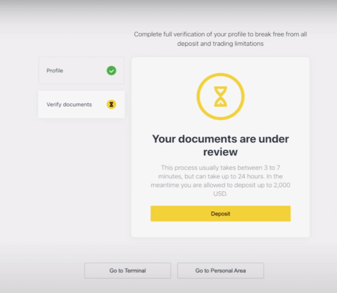 How to Login and Verify Account on Exness