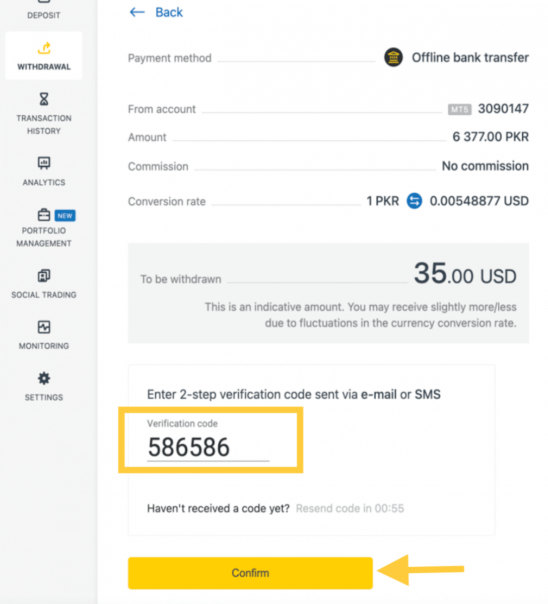 Exness Deposit and Withdraw Money in Pakistan