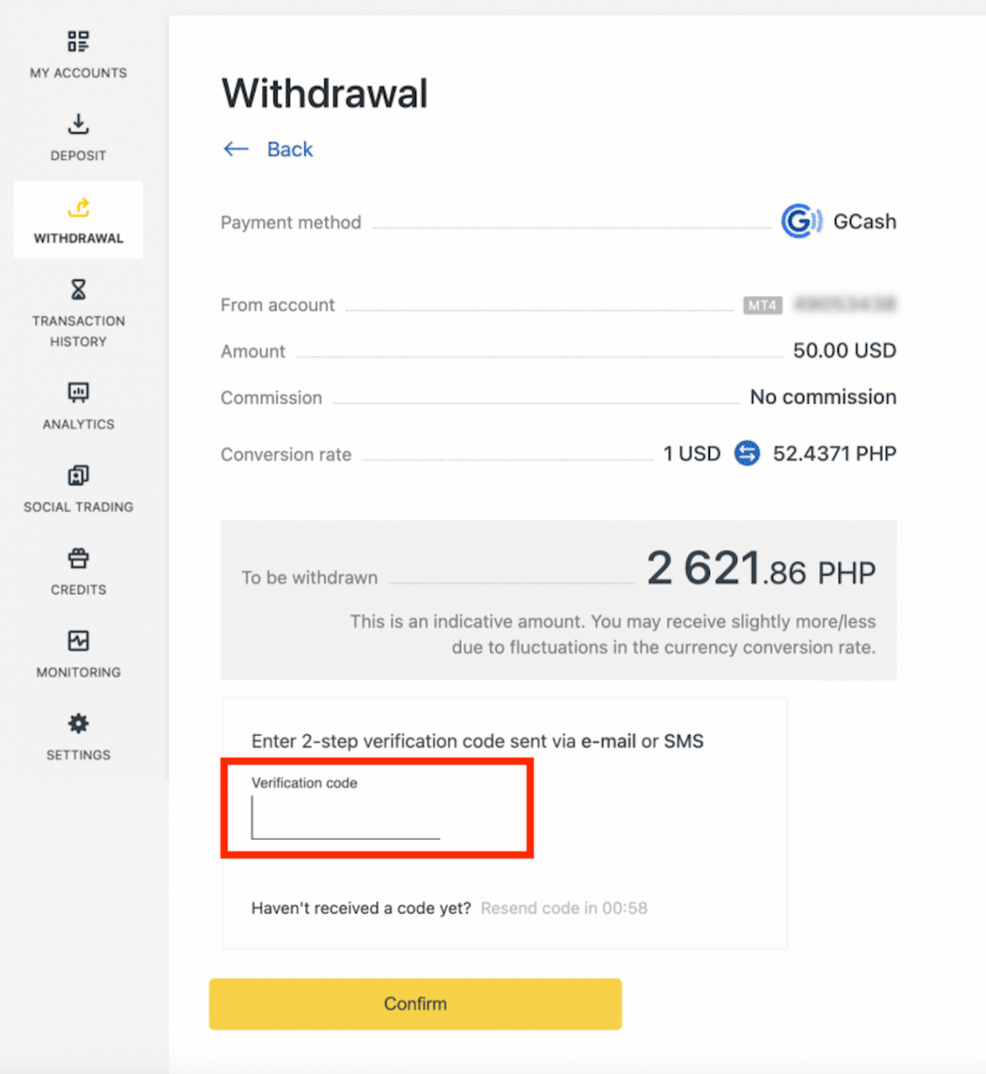 Exness Deposit and Withdraw Money in Philippines