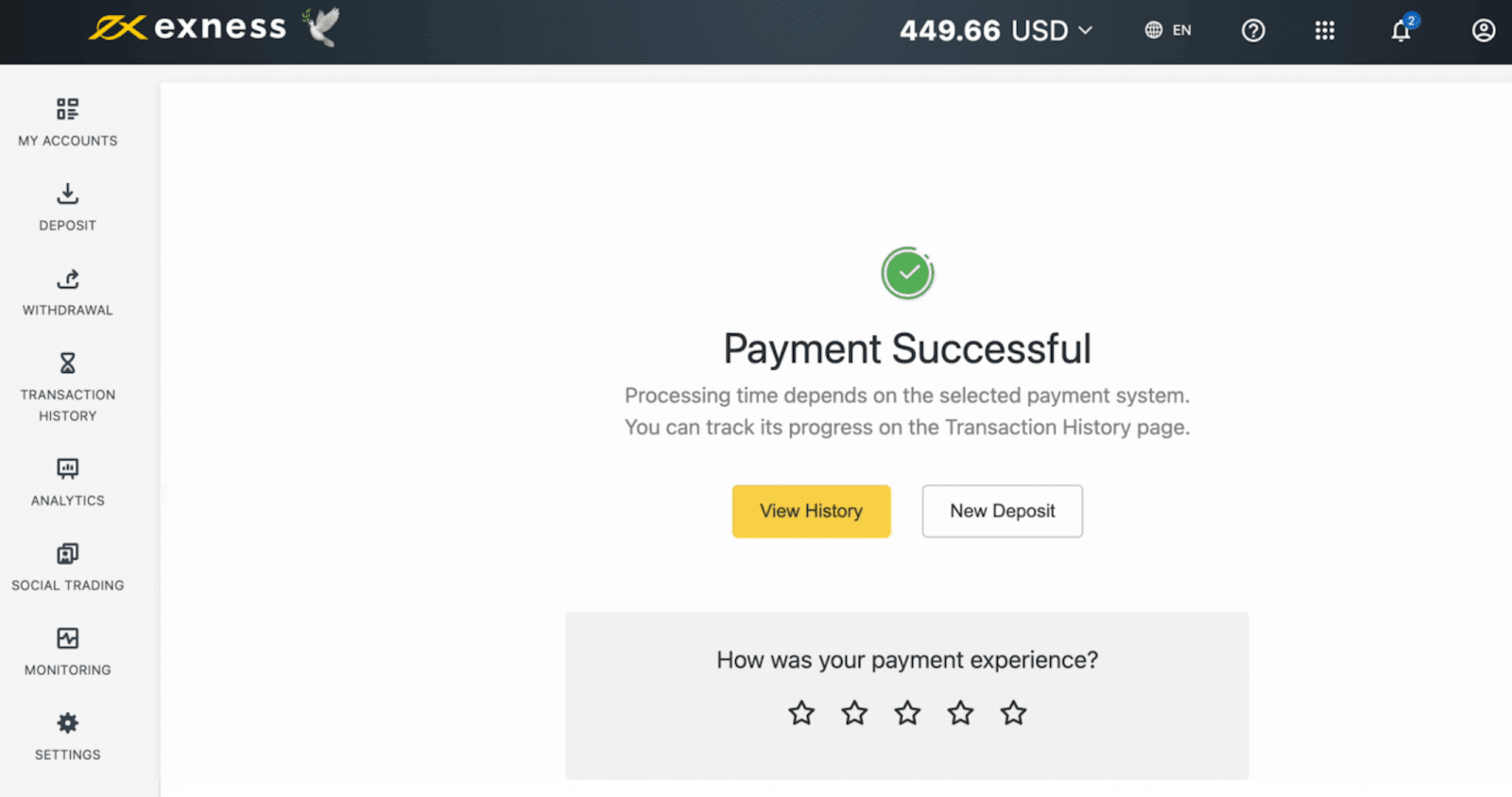 Exness Deposit and Withdraw Money in Philippines