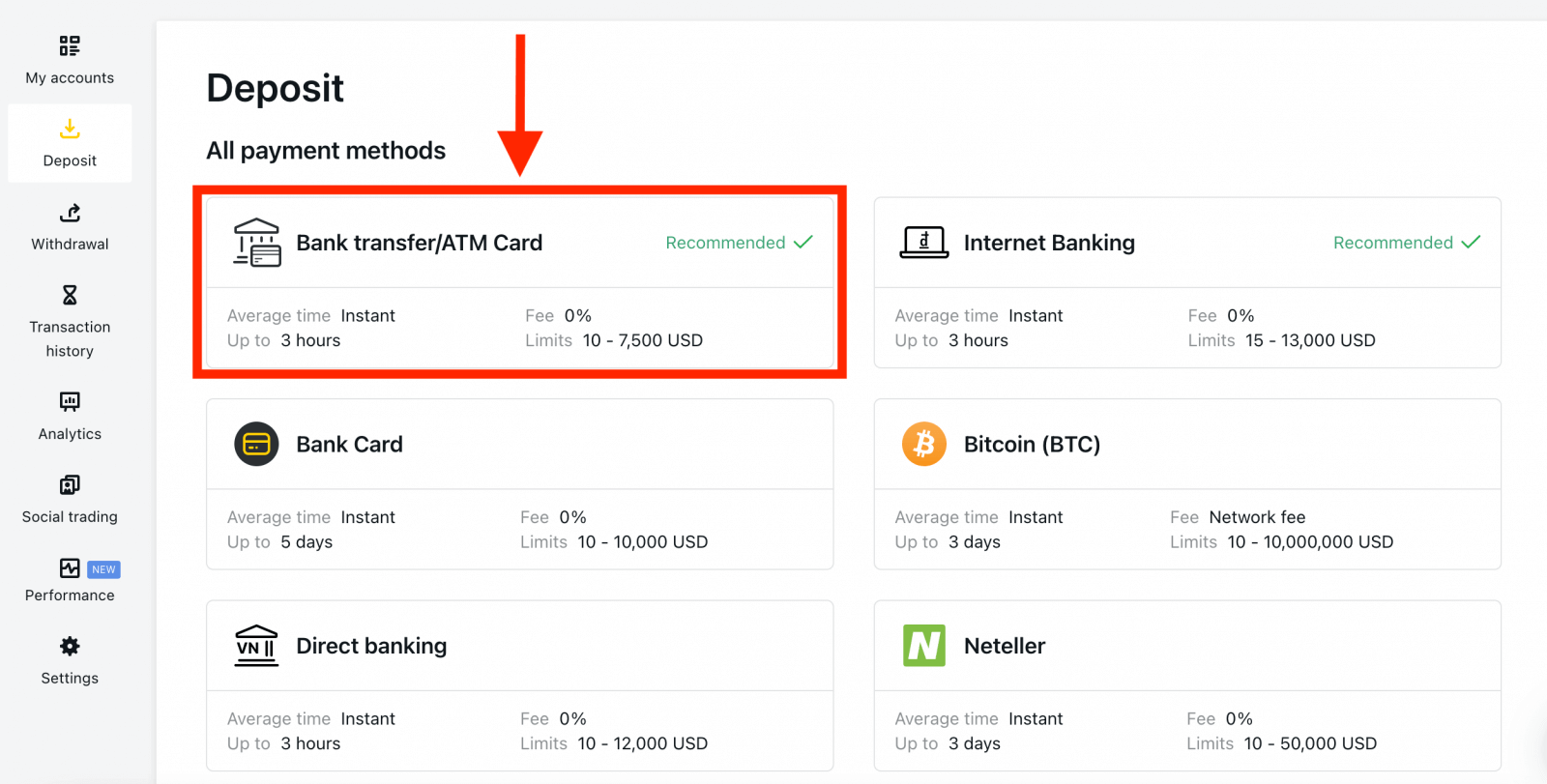 How To Deposit Money on Exness
