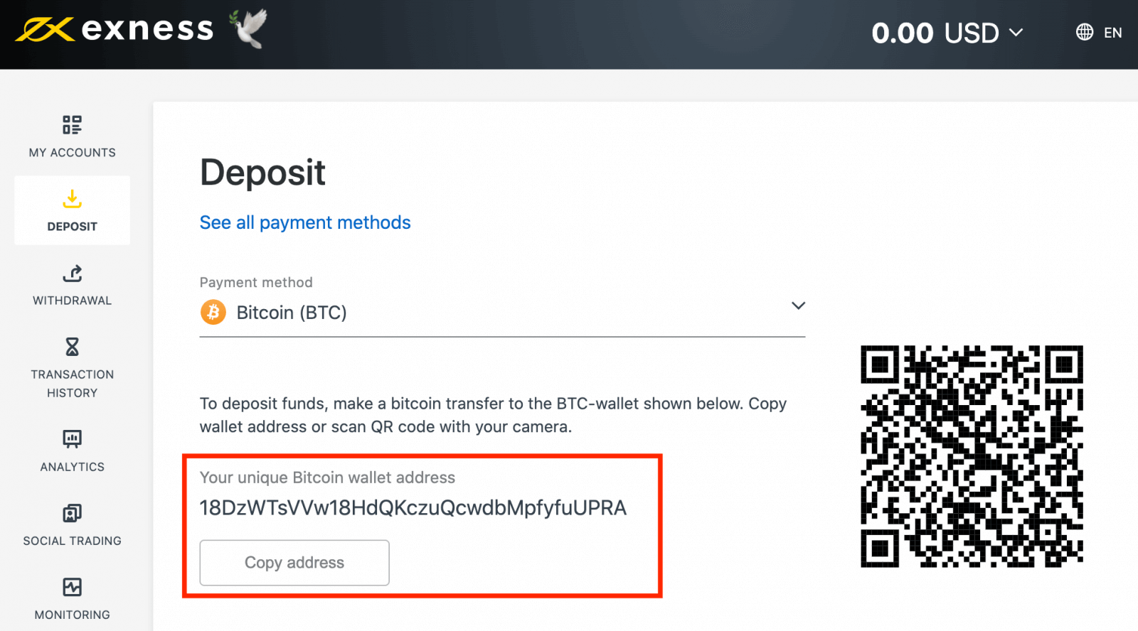 How To Deposit Money on Exness