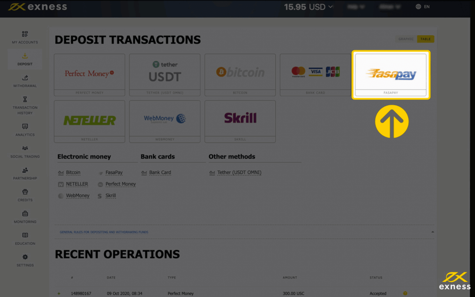 Exness Deposit and Withdraw Money in Bangladesh